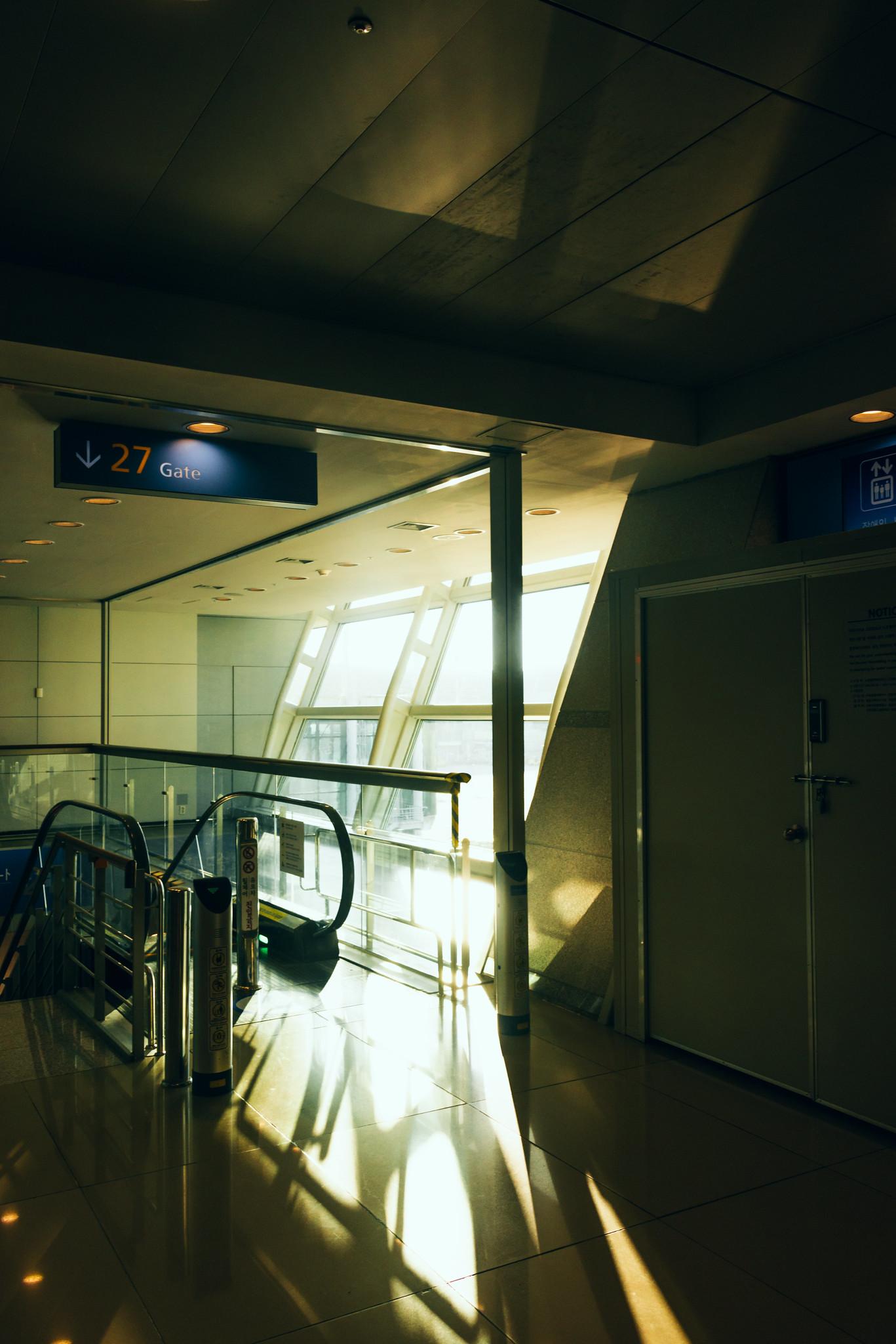 Incheon Airport on the Return Flight