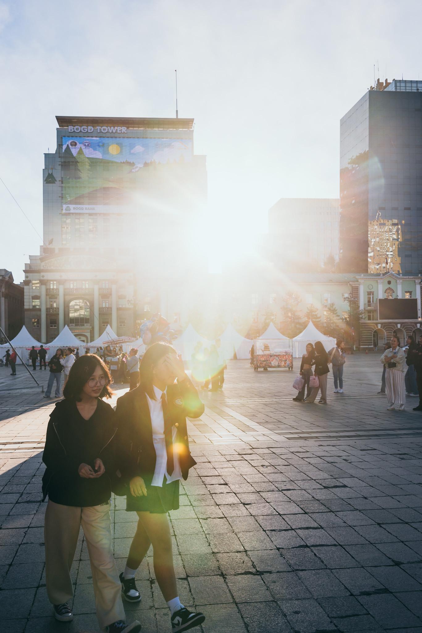 Sunset over the Square