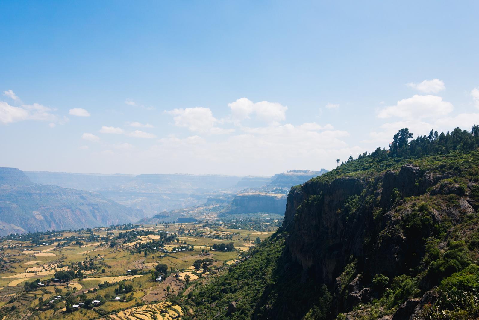 Ethiopia Terrain Viewed from the Park