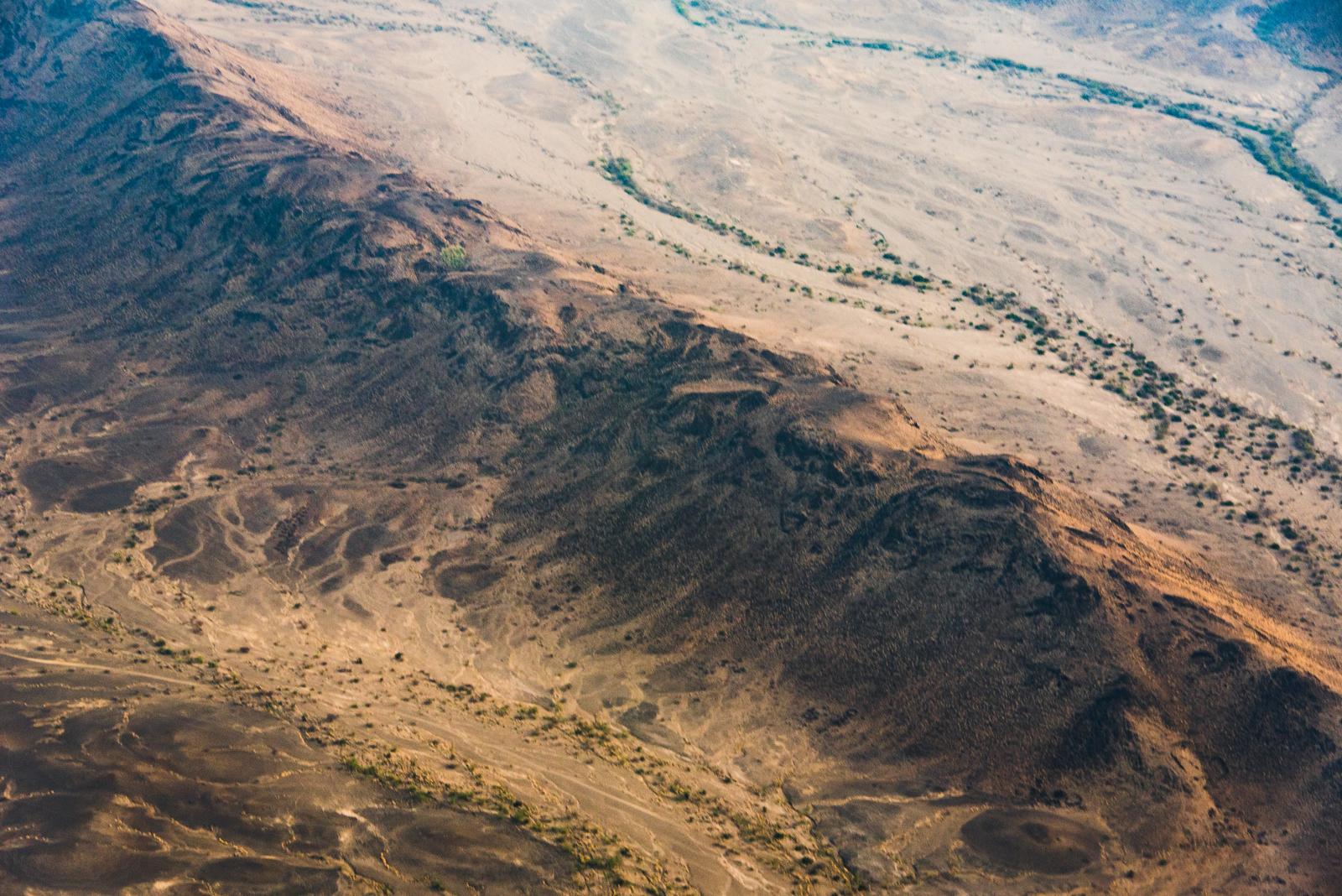 Stark Contrast of Terrain in Ethiopia