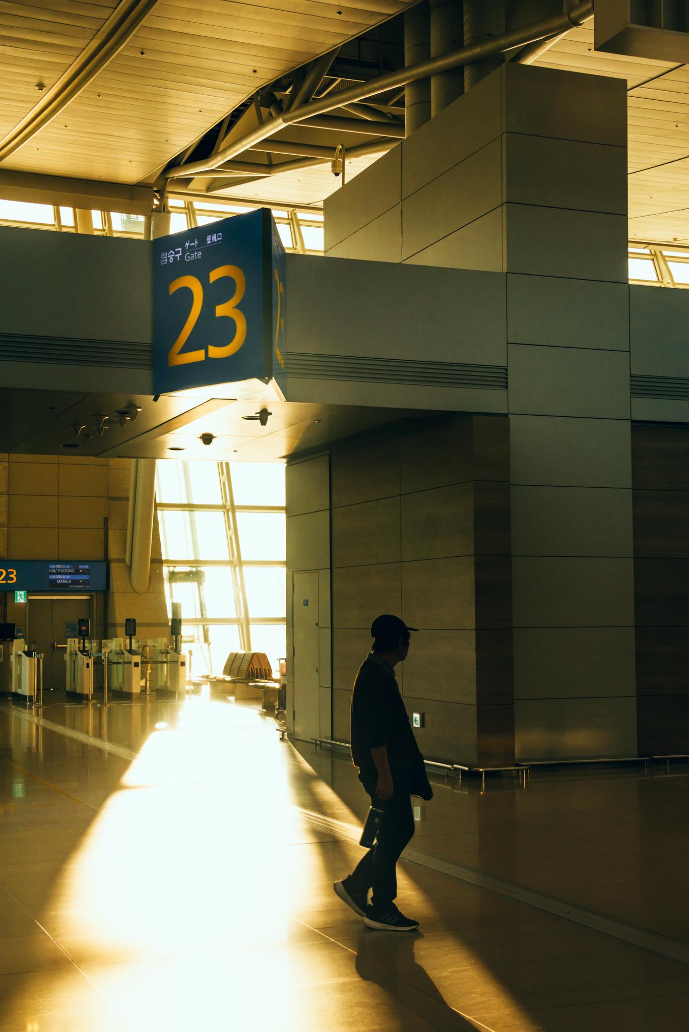 Incheon Airport on the Return Flight