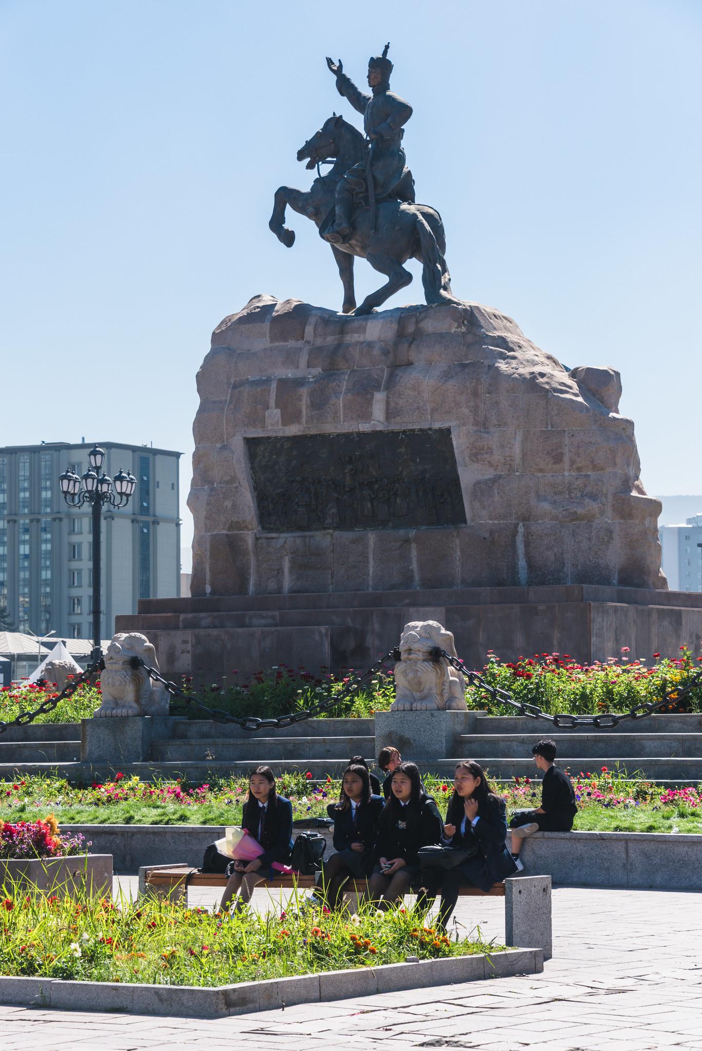 At the Foot of Sükhbaatar Monument