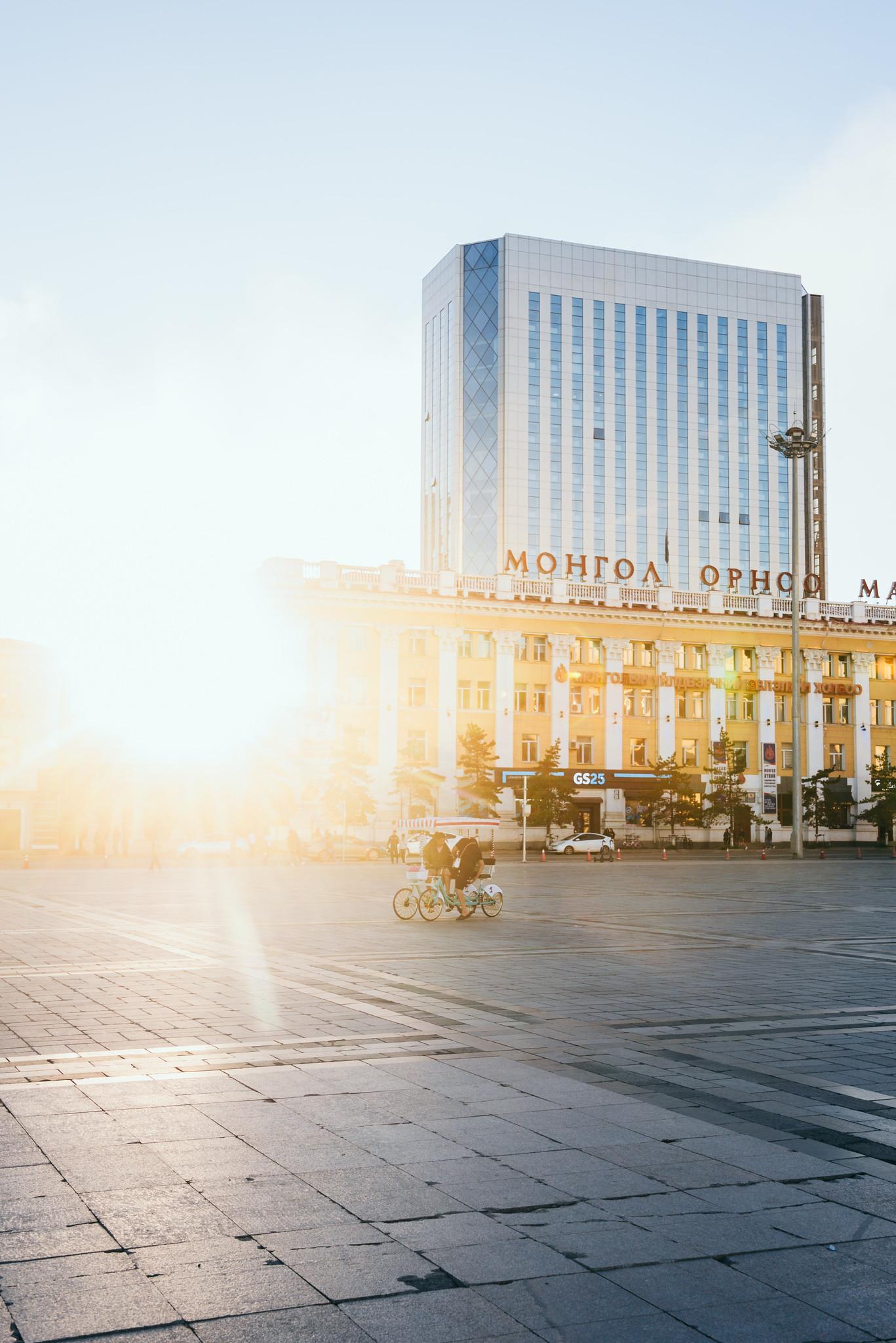 Sunset over the Square